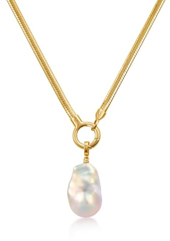 Genuine Freshwater Baroque Pearl Detachable Statement Necklace