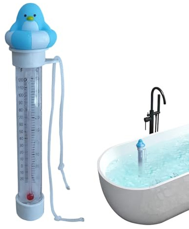Schwimmendes Poolthermometer Teich Thermometer Tiere Präziser Karikatur Tester Draußen Haus Gewässer Drinnen Dusche Kinder Familienfreundlich