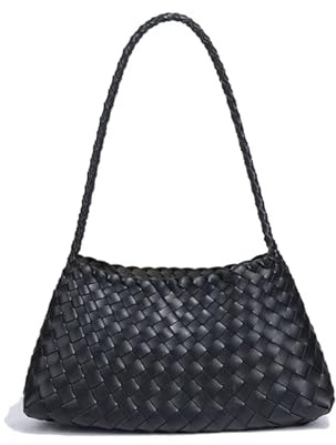 Generisch gewebte tasche Damen-Umhängetaschen, gewebte Tragetasche, Handtasche, Geldbörse, Designer-Tasche mit Henkel und Unterarm, geflochten(Color 03)