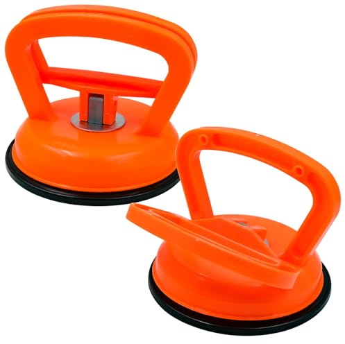 2 Piezas Ventosa Carroceria para Reparación de Abolladuras de Coche, Herramienta de Desabollado con Ventosa de Goma, Elevador de Succión para Cuidado de Chapa sin Pintura