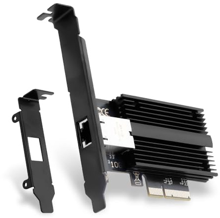 Tarjeta de red PCIe de 10 G, Marvell AQC113 10GBase-T NIC con puerto RJ45, compatible con ranuras PCIe x4/x8/x16 para Windows 10/11 y Linux