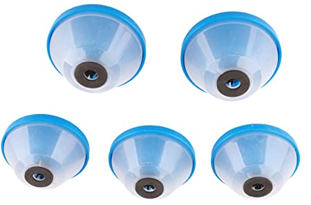 OEBUAFI Hole Saw Dust Catcher Silent Washer Hole Saw Dust Bowl for Ceiling Compact and Portable for Plasterboard, Ceiling and Wall Perforation Work 5PCS Blue ABS