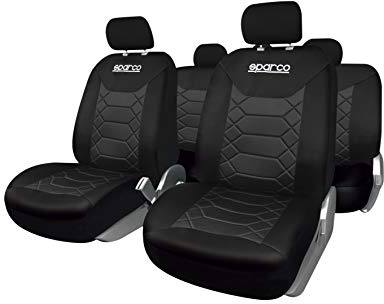 Sparco SPC1016BK - Juego Fundas BK, Negro