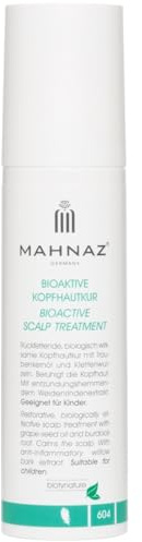 MAHNAZ® Bioaktive Kopfhautkur, Beruhigende Intensivpflege für die trockene & juckende Kopfhaut, für Kleinkinder geeignet, vegan, 100 ml