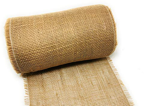 Jutestoff Jute Tischläufer Dekoband 25cm breit Tischband für Hochzeit rustikal 25 laufmeter lang