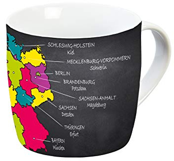 infinite by GEDA LABELS (INFKH) 12161 förbundsland kopp, porslinskopp, kaffekopp, barnkopp, flerfärgad