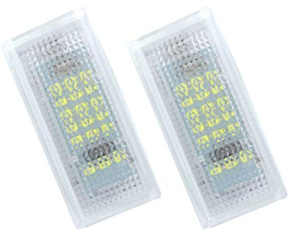 GOFORJUMP 2 Teile/los 18LED 3528SMD Kennzeichenleuchte Lampe Für B/MW 3 Serie E46 2D M3 1998-2003 Helles Weiß