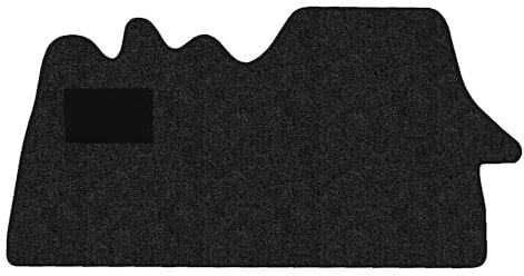 Fußmatten passend für Citroen Jumper I Typ 244 3-Sitzer (Baujahr 2002-2006), Robust anthrazit | 1-TLG | Umrandung dunkelblau