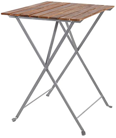 LINDER Biergarten Tisch Gartentisch Klapptisch 70 x 70 cm Akazie