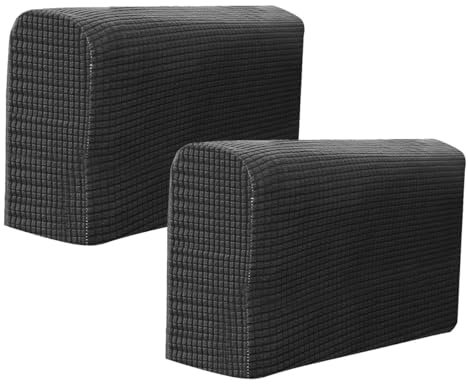 FAVOMOTO Armlehnenbezüge, 2PCS Sofa Armlehnenbezüge Verstellbar, Stretch Sofa Armkappen Armlehnenschoner Lehnenüberwurf, Stretch Sesselschoner Weiche Polyester Armlehnenschoner rutschfest Möbelschutz