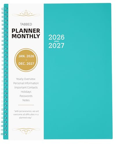 24 Monthly Planner 2027-2028 - from JAN. 2027 to DEC. 2028,9'' x 11''