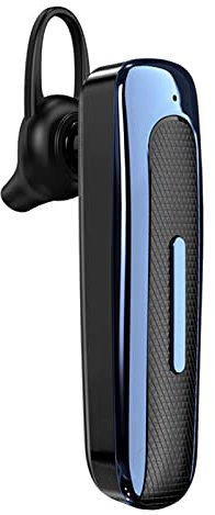 Oreillette Bluetooth sans fil, E1 Casque Bluetooth Casque d'entreprise mains libres Écouteurs stéréo sans fil Écouteur de sport pour la conduite, la course, le sport et les affaires(bleu noir)