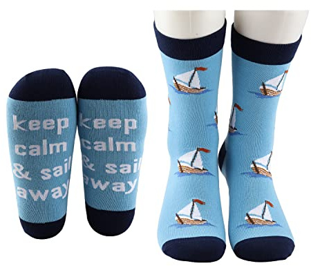MBMSO Socks Calzini, Calze Barca a Vela, 10.5 UK Unisex-Adulto