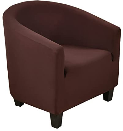 CZADMXP Sesselhusse Stuhlbezüge Sesselbezug Sesselschoner Sesselüberwurf Stretch Husse Für Stuhl Sessel Clubsessel Loungesessel Cocktailsessel (Kaffee)