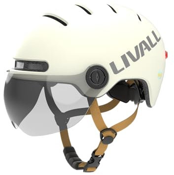 LIVAL L23_Smarter City-Helm mit Visier in weiß_M_54-58 cm