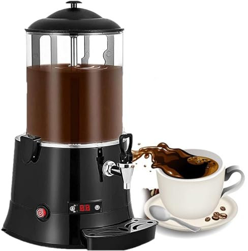 ExoticaBlend Machine à Chocolat Chaud Commerciale, Distributeur de Chocolat Chaud, Machine à Fondre Le Chocolat Électrique avec Fonction d'Agitation, Température Réglable,10L