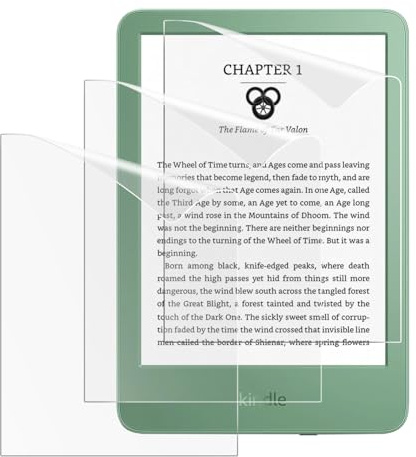 MoKo 3 Stück Displayschutzfolie für Neum Kindle 11. Generation 2024/2022/(10. Generation, 2019), Blendfreie Folie Premium PET Matt Screen Protector Anti-Kratz für Kobo Clara, Kobo Nia & Pocketbook