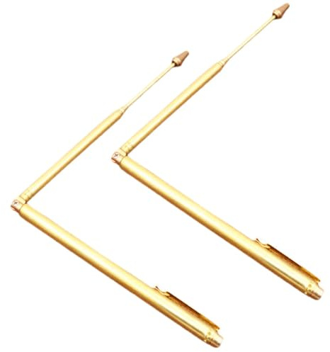 Gadpiparty 2pièces Baguettes De Sourcier Cuivre Portable Outil De Détection Sans Manuel Résistant Casse