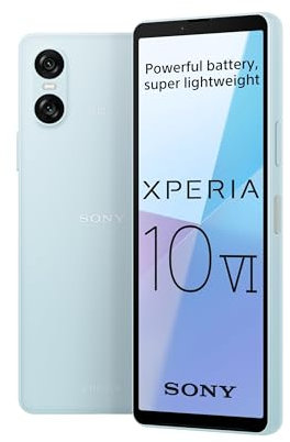 Sony Xperia 10 VI - 6.1 Inch 21:9 Wide OLED - Three optical focal lengths - Lightweight - Android 14 - SIM free - 128GB storage - IP65/68 rating - Dual SIM hybrid 1-36 months warranty - Blue