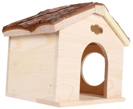 BESPORTBLE 1stück Meerschweinchen Holzhaus Für Kleintiere Gemütliche Hütte Für Chinchillas Eichhörnchen Und Meerschweinchen Leicht Zu Reinigen Sicheres Material Zum Spielen Und Schlafen