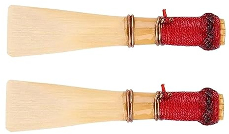VICASKY Professionelle Fagott Rohrblätter Aus Schilf 2 Stück Leichtes Kompaktes Fagott Zubehör Mit Mittlerer Stärke Für Musiker Und Anfänger
