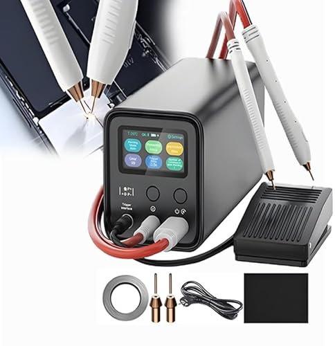 Verbessertes 3-In-1-Kondensator-Punktschweißgerät | Tragbares 10-Kw-Schweißgerät, 3 Modi (Auto/Manuell/Fußpedal) | Schnell Und Präzise Für Batterie-, Gerätereparatur- Und Heimwerkerprojekte