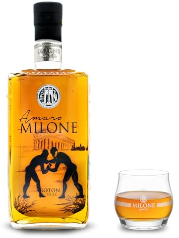 Amaro Milone 70 cl - Liquore Digestivo alle Erbe (35% Vol.) - Premiato come Miglior Amaro Artigianale al Mondo nel 2022 - Gusto Deciso e Rinvigorante