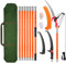 8m/26Ft Pole Pruning Saw Adjustable Length, 2-in1 Steel Saw and Scissors for High-Altitude Labor-Saving Cutting, Manual Tree Trimmer Long Handle Pruner Scissors Multi-Function Pole for High Branches