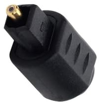 jiingekk Convertitori digitali Toslink maschio a femmina da 3,5 mm adattatore ottico per Claritys Superiore 1pc/2pcs Toslink a