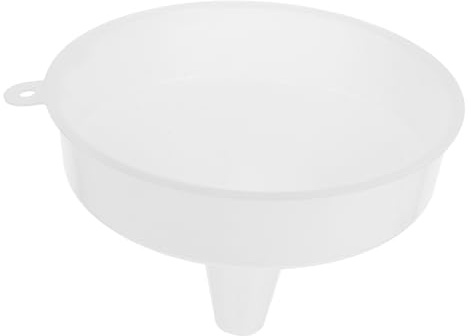 Angoily Embudo Grande de Plástico Transparente de Boca Ancha 24 Cm para Elaboración de Vino y Uso Doméstico, Embudo de Cuello Largo Multifuncional para Vertido Preciso y Fácil