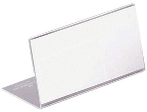 Durable Tischnamensschild L-Aufsteller (aus Acryl, 52 x 100 mm) 10 Stück, transparent, 805519