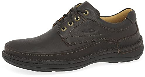 Clarks Homme Nature Three Shoes, Cuir D Acajou, 43 EU