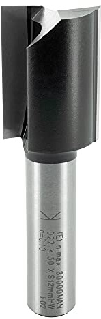 ENT 10568 Nutfräser HW, Schaft (S) 12 mm, Durchmesser (D) 22 mm, NL 30 mm, SL 40 mm, GL 70 mm