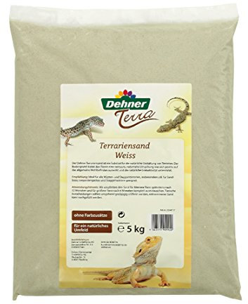Dehner Terra Terrariensand, Körnung von 0.2 - 1 mm, 5 kg, weiß
