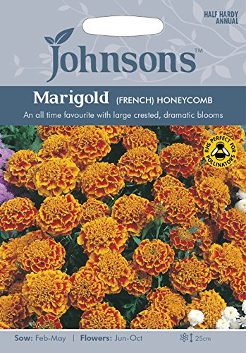 Johnsons 18929 Marigold (French) Honeycomb, Orange & Red