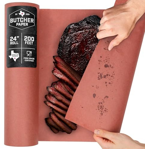 DIY CREW 24 x 200' - Pink Butcher Paper Roll, Food-Grade, Made in USA
