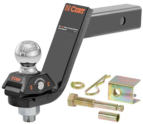 RockerBall Cushion Hitch with 2 Ball (2 Shank, 7,500 lbs., 5 Drop)