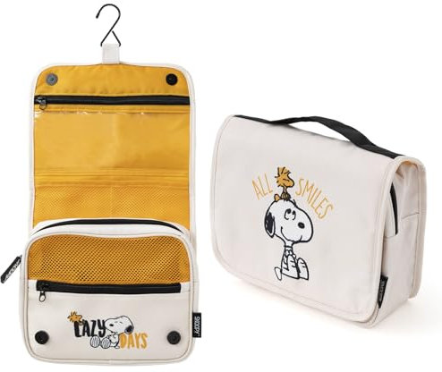 Grupo Erik Kosmetiktasche Klein Snoopy - Vielfältige Kulturtasche Damen - Wasserdichter Kulturbeutel Herren - Praktische Waschtasch Peanuts Snoopy Geschenke Fanartikel