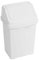 JMS we create smile 8L/25L/50L Litre Swing Lid Bin Waste Recycle Plastic Dustbins Kitchen, Home, Office, Bathroom Rubbish Trash Refused Bins (Ice White, 8L)
