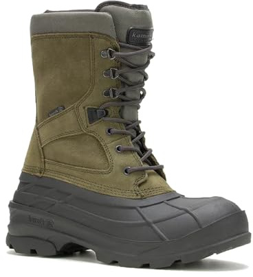 Kamik Bottes de neige Nationplus pour homme, Dark Olive Dol, 46 EU