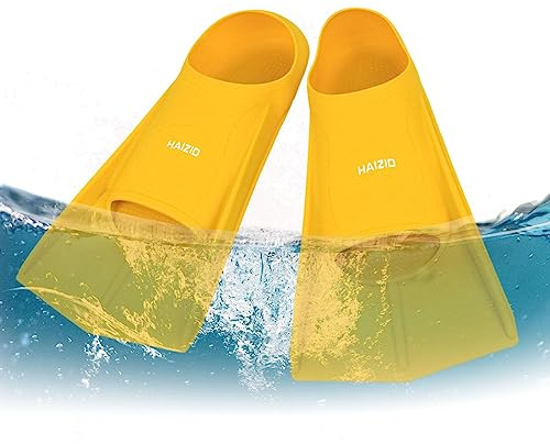 Vigcebit Flippers for Swimming,Silicone Anti Slip Snorkeling Flippers with Protective Layer - Children & Adults Colorful Swim Gear for Feet, Swimming Aids for Men & Women
