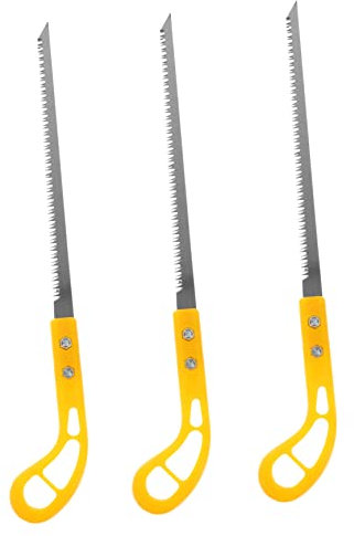 WOONEKY 3stücke Mini Wandpaneelsäge Hochwertige Handsäge Für Holzarbeiten Gartenbau Und Camping Kompakte Und Tragbare Säge Für Präzises Schneiden Von Obstbäumen Und Holz Leichte Zugsäge Mit