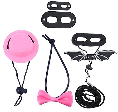 TOBBOMEY 1satz Lizard Valentine Outfit Mit Bowtie Hut Und Leine Für Reptilien Für Kleine Haustiere Und Partys Komfortabel Und Stilvoll Für Eidechsen Und Andere Reptilien