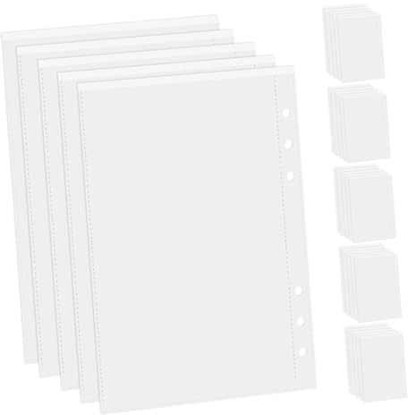 TEHAUX 30pcs Loose-Leaf Card Album Binder Pockets for Photo Album Refill Pages Reusable Postcard Sleeves Collection Pages