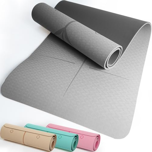 KIANA SPORTS Yoga Matte (Gymnastikmatte) – Rutschfeste Sportmatte | Yogamatte in Deutschland entwickelt – Formstabile Trainingsmatte – Yogamatten für Yoga, Pilates und Fitness