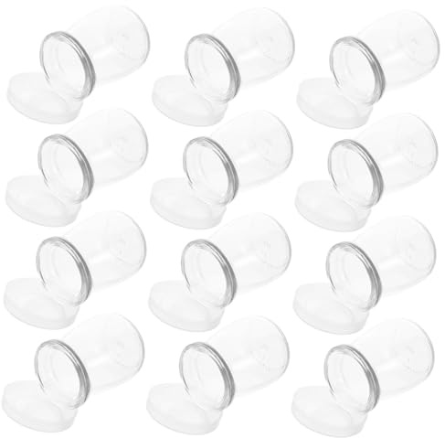 SEWACC 12 Tarros de Vidrio Reutilizables para Yogur y Bebidas, Capacidad 100ml, Aptos para Eventos y Presentaciones Elegantes