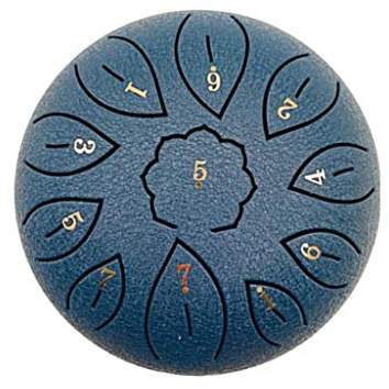 EliteBloom 6 Inch 11 Tone C Key Sound Meditation Singing Drum Sound Meditation Yoga Singing Drum (E)