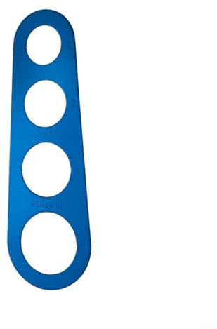 Honseadek Doseur de spaghetti en acier inoxydable pour contrôler les portions de pâtes – Mesure 1 à 4 portions, convient pour spaghetti, linguini, fettuccs (bleu)