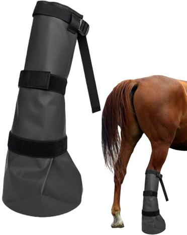 Bota de Remojo para Caballos - De Para Las Pezuñas Equinas - de Remojo de Casco Reforzado - para Carreras Caballerizas Competicion Entrenamiento Exterior en Campo