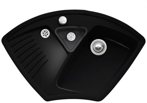 Villeroy & Boch Arena Eck Chromit - 6729 02 J0 Keramikspüle Exzenterbetätigung